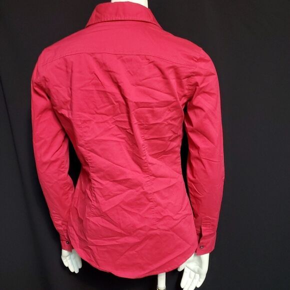 New York & Company Pink Button Down Shirt (XS) - Picture 4 of 5